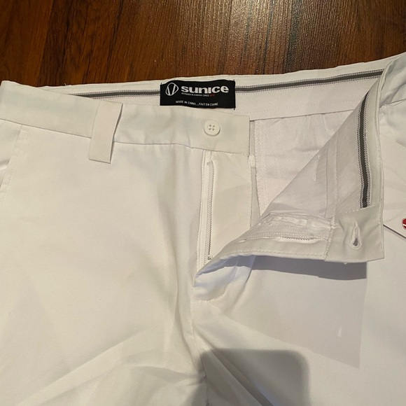 SUNICE Men’s White Pants Sz 32 NWT - Picture 7 of 12
